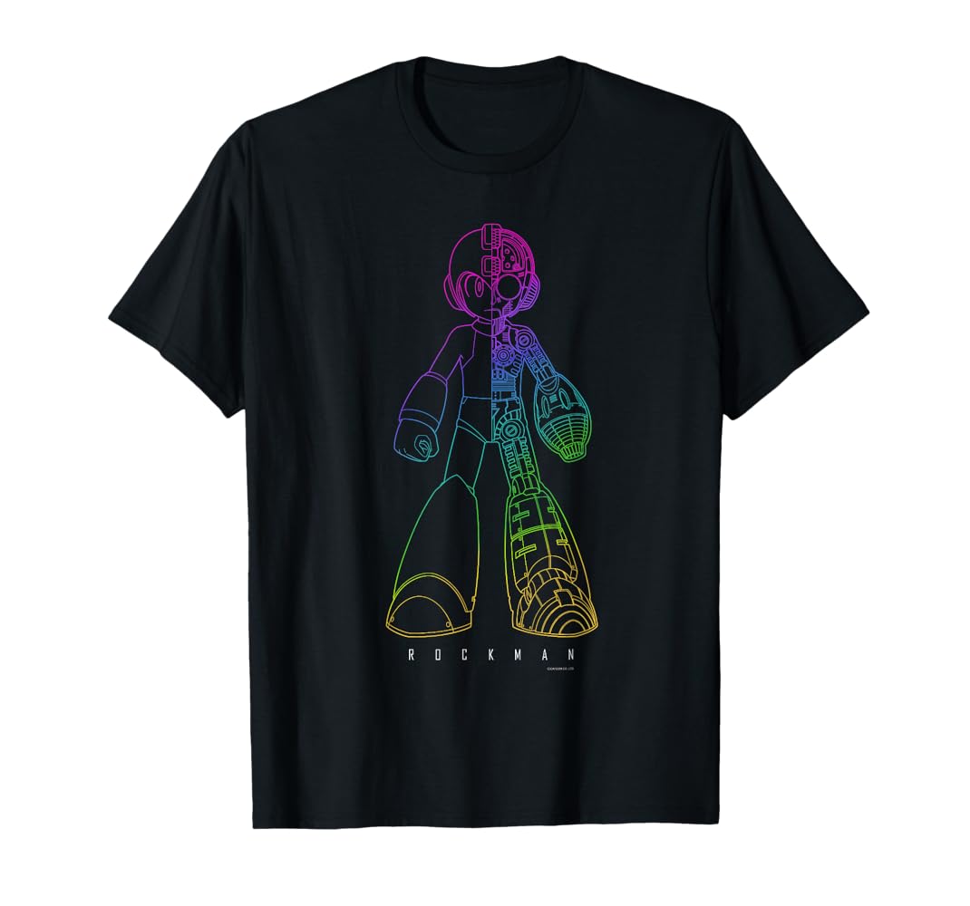 man CD,DVD、グッズ類 まとめ売り Amazon | ROCKMAN モダン Tシャツ | Tシャツ・カットソー 通販